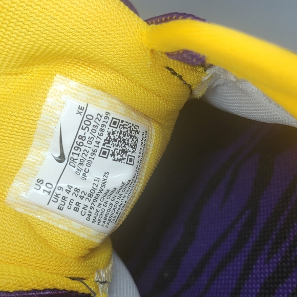 Nike Air Zoom Pegasus 39 LSU TIGERS - Picture 10 of 11